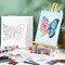 6 Pack Canvas Painting Kit Pre Drawn Afro Queen Cotton Canvas 8 x 10 Inch Stretched Paint and Sip Set for Adults Party Date Night(Butterfly)